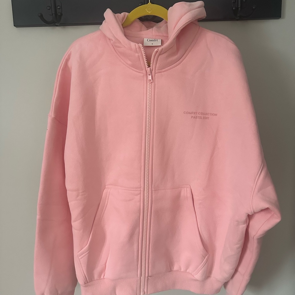 Pink Comfrt Pastel Collection Zip Hoodie